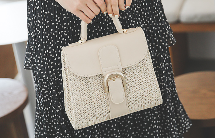 天然藤条迷你手提包