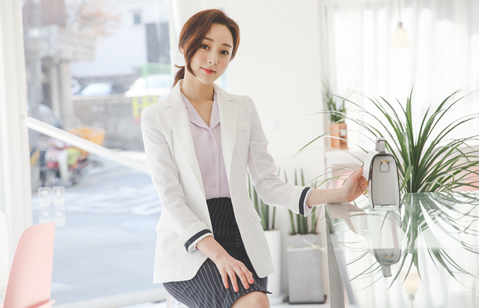 秘密绷带单扣修身亚麻夹克