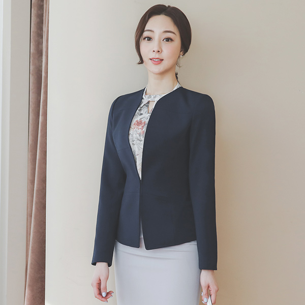 简单 开叉 圆形 夹克