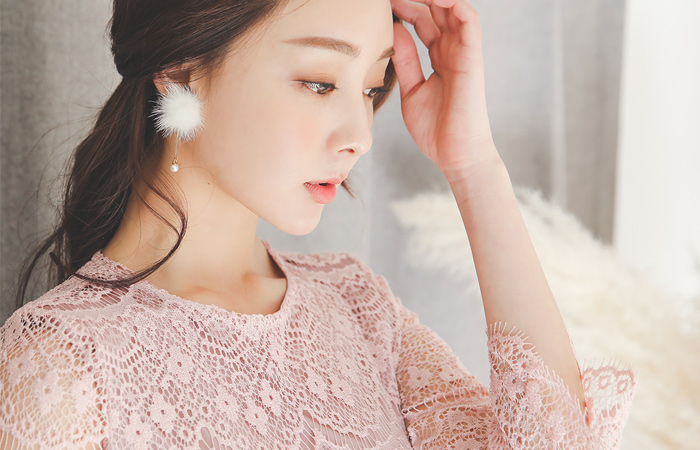 优雅gupper蕾丝连衣裙