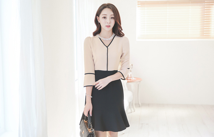 Room Core Line荷叶边衣衣裙