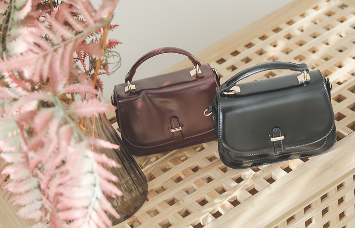[模特穿36次]古典 翻盖风格 迷你 手提包