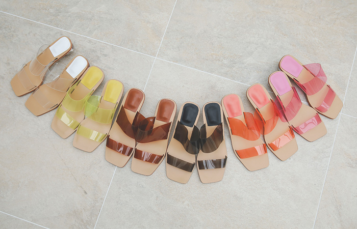 双束带 霓虹 夏天 环 拖鞋