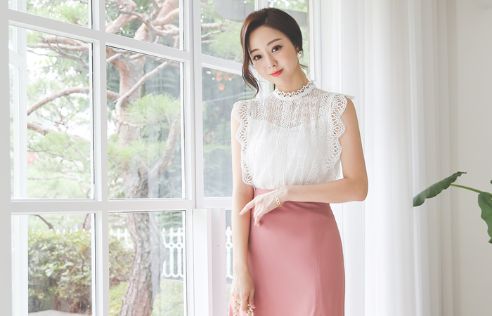 蕾丝 缂丝 高龄 闪亮 松紧带 罩衫