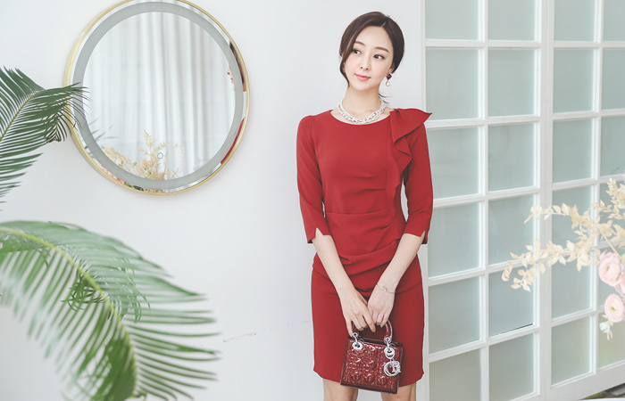 褶裥 褶皱 连衣裙(fall)