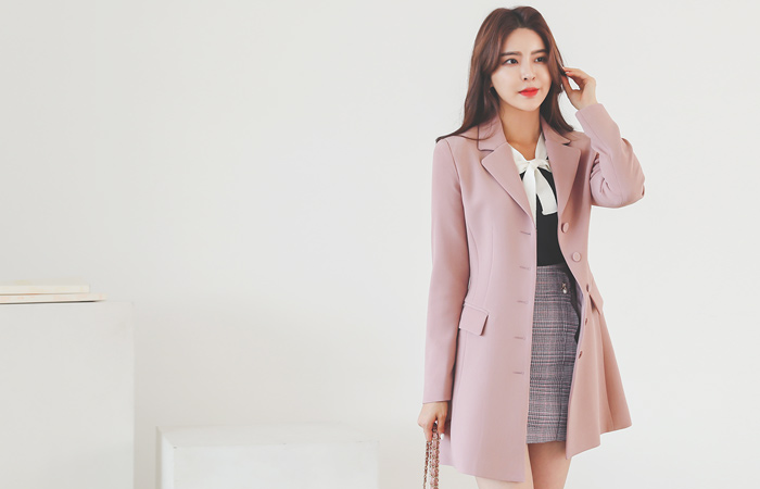 浪漫 修身 单排扣 短上衣 夹克