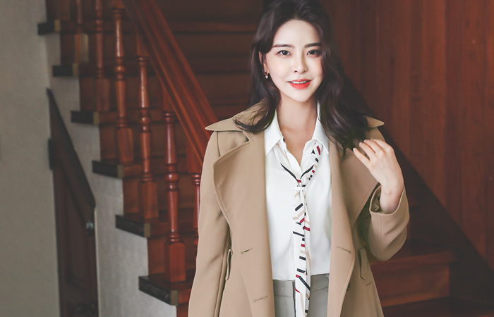 古典长款 双排扣雨衣