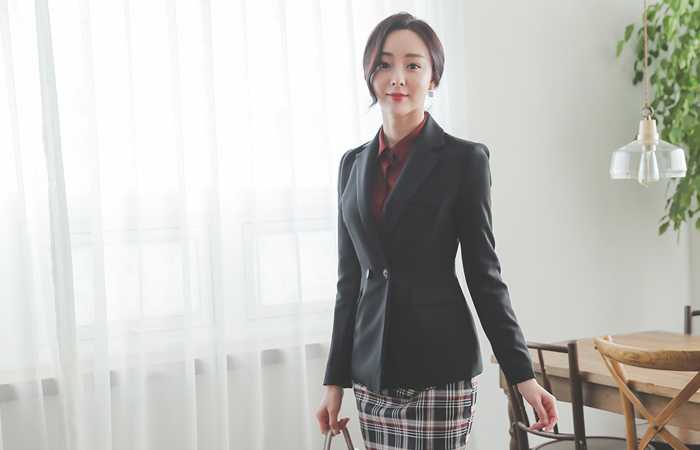 简单简约 修身 双 扣子 夹克