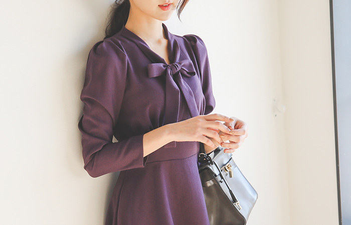 Amur Ribbon Thai Wave Group /喇叭裙连衣裙