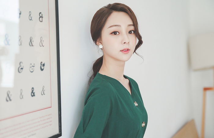 비욘드 美人鱼 棉 长款连衣裙