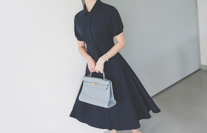 女人休闲运动派克连衣裙