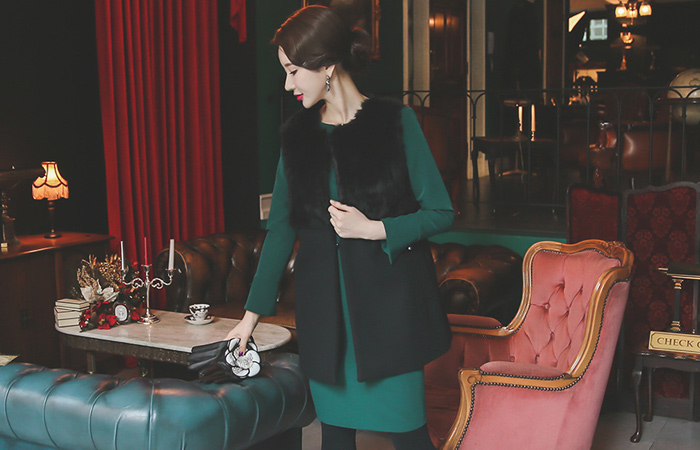 真正兔毛羊毛短上衣最佳