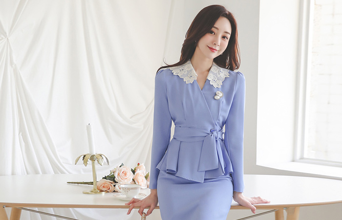 基本花色 蕾丝缂丝 纽扣裹身 荷叶边 夹克&罩衫