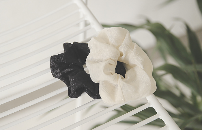 浪漫 珍珠 褶皱 发带