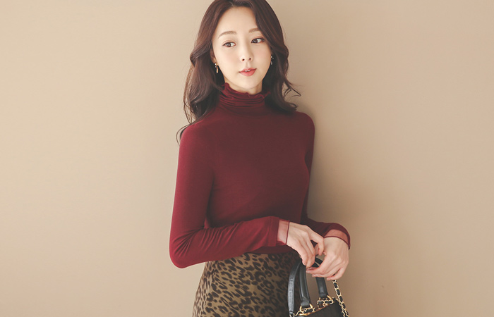 透气鞋 袖口 花边 荷叶 高领 T恤