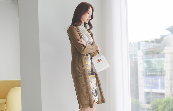 夏天 透视 敞开式 长款 开衫