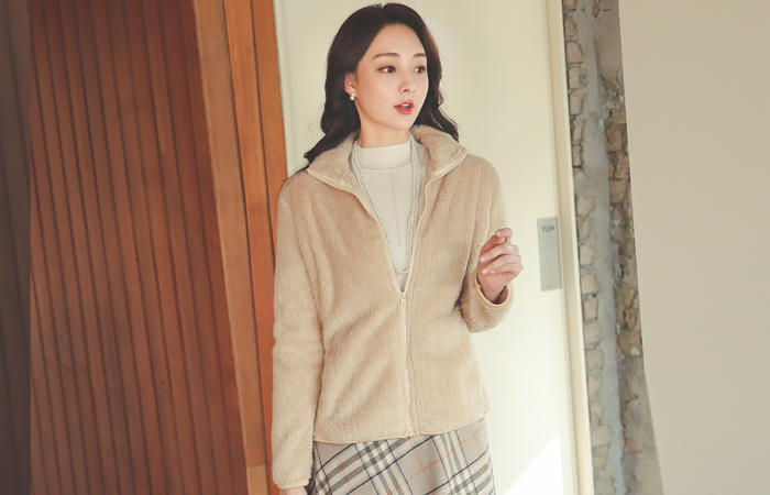 温暖 柔丝 柔色 绒布 夹克