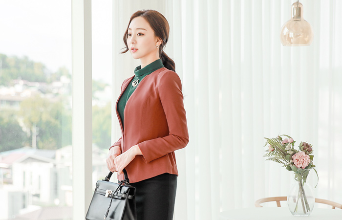 方形双紫色大衣