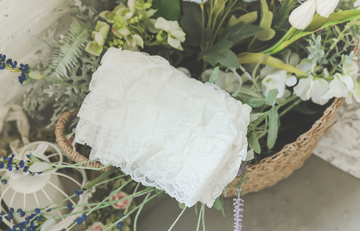 纯层折叠蕾丝内裤