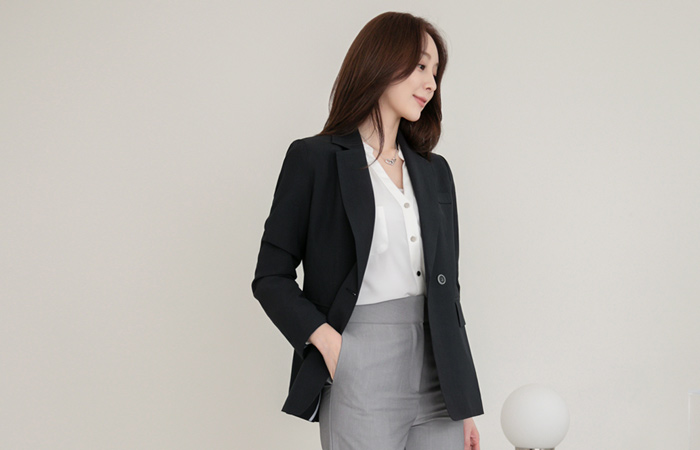 亚麻 正装 基本 修身 夹克