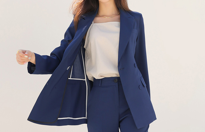 官方网站 情调 双排扣 Set-up 夹克