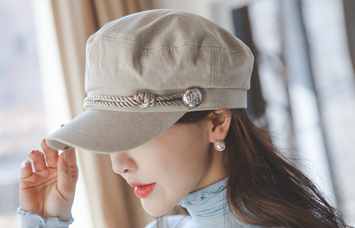 缆绳海军鸭舌帽