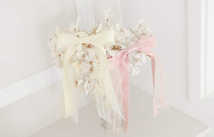 浪漫蕾丝蝴蝶结发夹