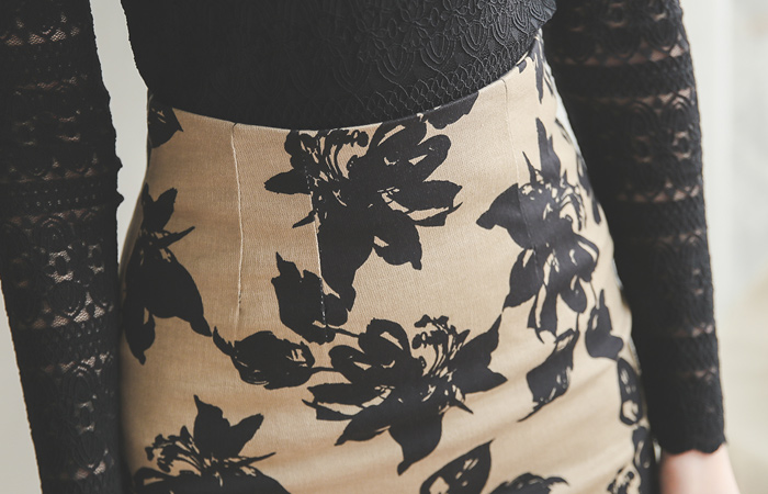 雏菊 棉 弹力 裙子