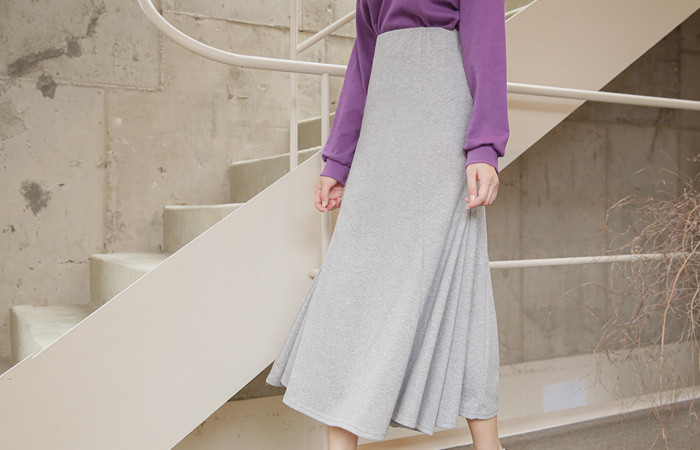 里面松紧带 棉 长款 美人鱼 裙子