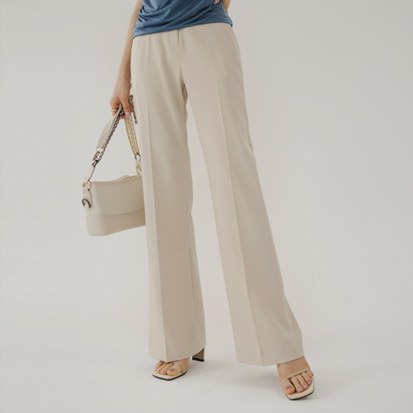 베인 弹力 宽松 喇叭 宽松长裤