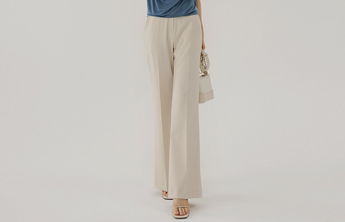 베인 弹力 宽松 喇叭 宽松长裤