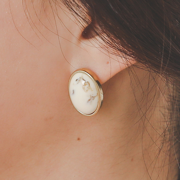 金色 基本花色 大理石 耳环