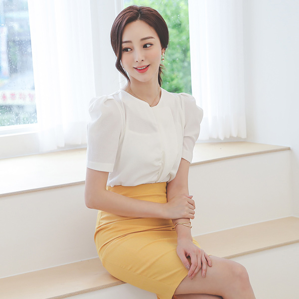 褶裥 皱裥打褶 泡泡袖 去皱纹 罩衫