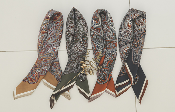 古董 佩斯利 围巾