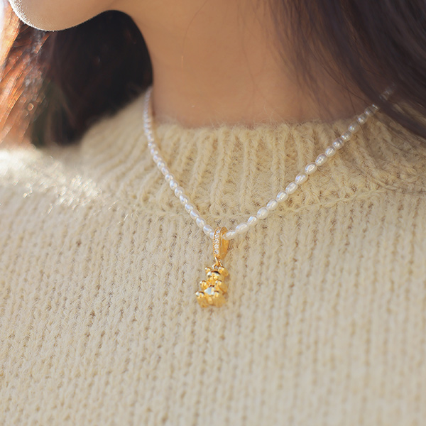 金圈 Teddy bear 可爱 点缀 挂坠