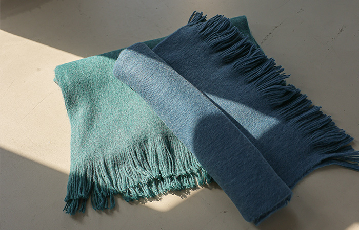 可爱 Creamy 颜色 点缀 围巾