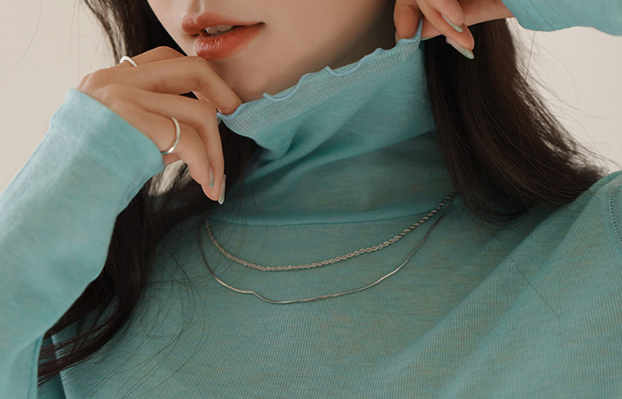 缆绳 扭 链条 项链