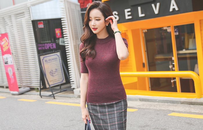 Bokasi低极性长袖针织衫