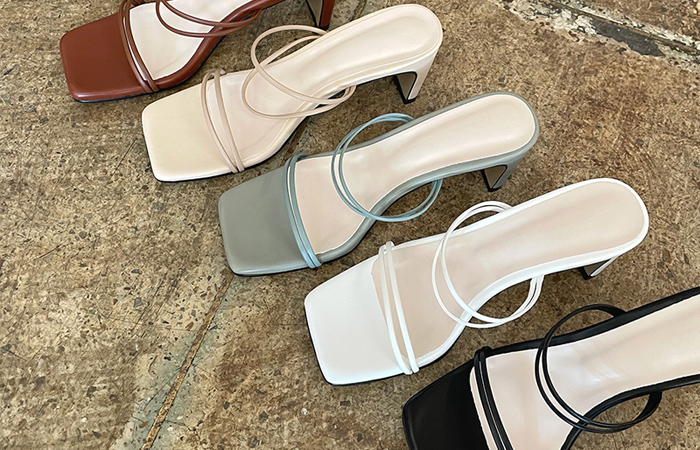 [模特穿45次]最少 双束带 平跟鞋 拖鞋