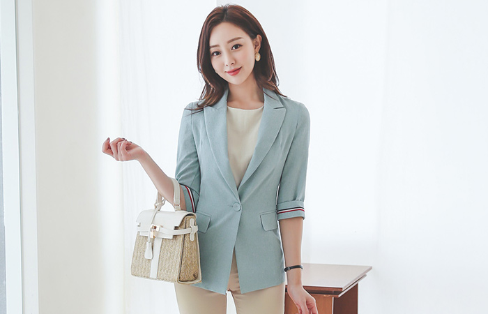 颜色 绷带 配色 亚麻 质地 弹力 夹克