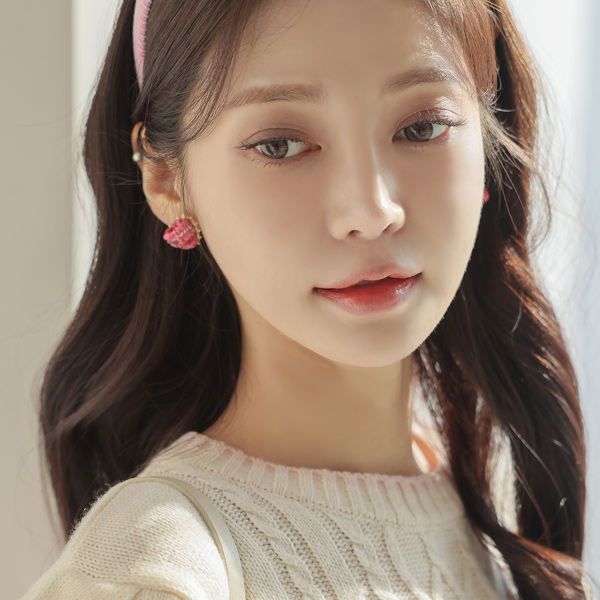 可爱 颜色 爱心 耳环