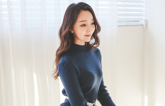 柔丝半极性针织衫连衣裙