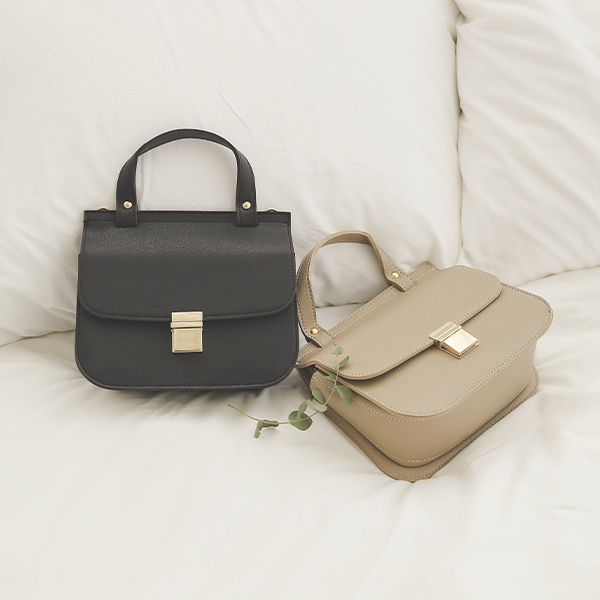 卢娜 Gold 方形 迷你 手提包