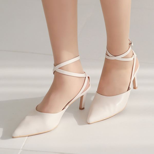 주드 双 皮条/束带 细高跟 高跟鞋