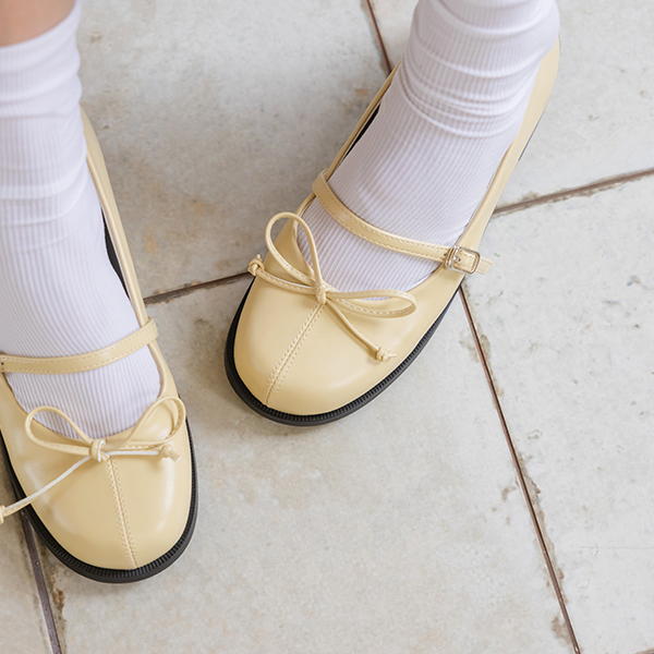 可爱 圆领 蝴蝶结 玛莉·珍 鞋