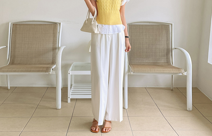 날씬핏 休闲风格 宽松 摩登 风格 宽松长裤