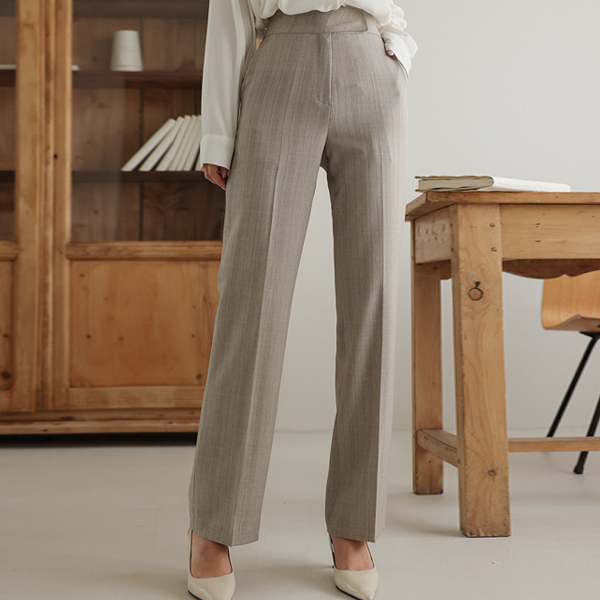 一字型 弹力 宽松长裤