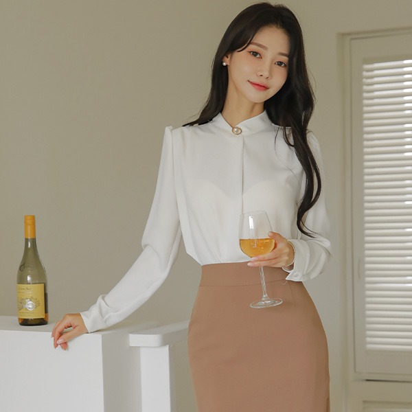 珍珠环 折叠 细褶 罩衫 Ⅱ