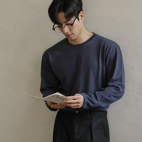 [HOMME] All Day 棉 圆领 T恤衫