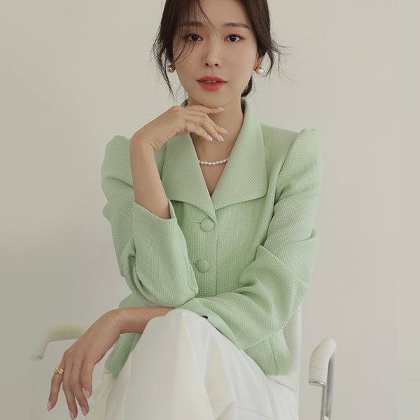 领子 泡泡袖 罩衫 夹克